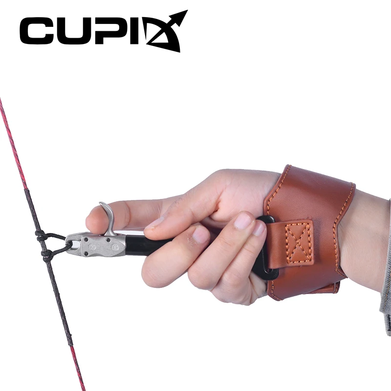 

Кожаный ремешок для стрельбы из лука, регулируемый на 360 градусов