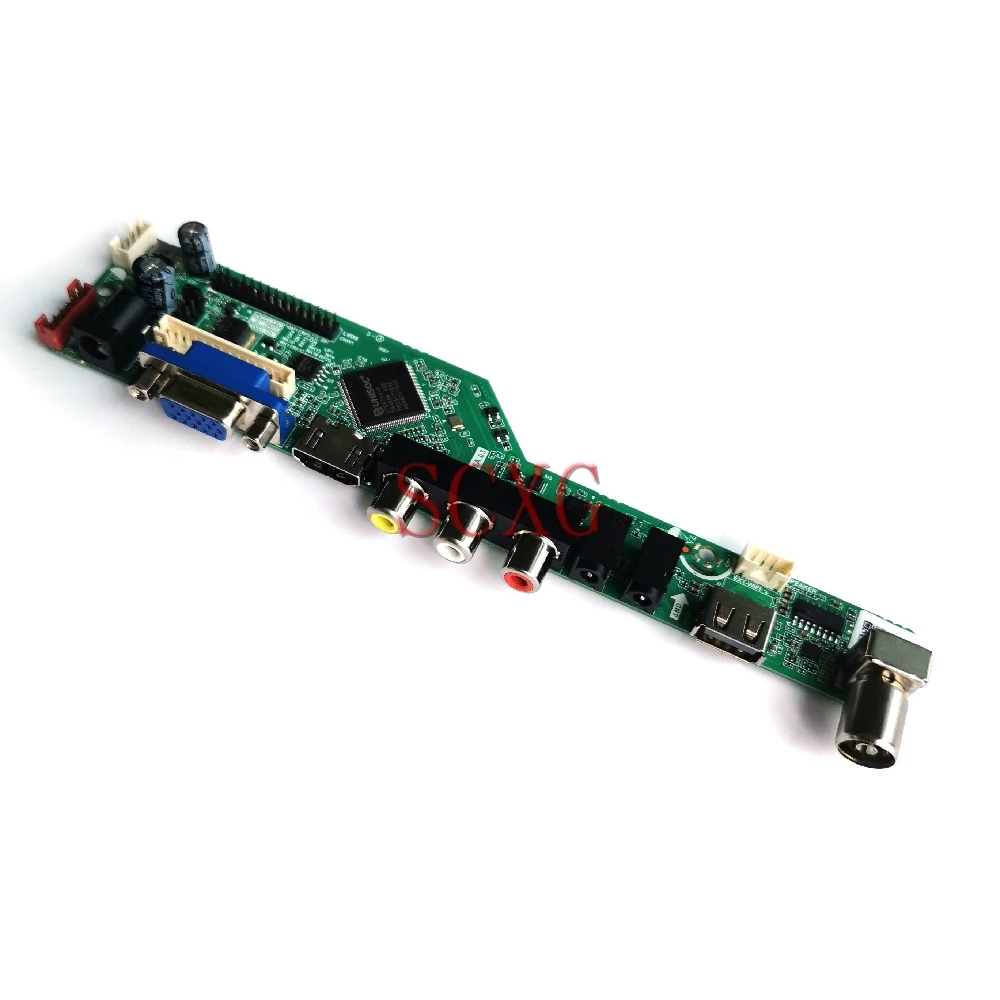LED LCD KIT Fit M185XW01 V3/V6/V7/VD/VE/VF/VG Analog Signal Display Drive Board LVDS 30-Pin HDMI-compatible VGA USB AV 1366*768 |