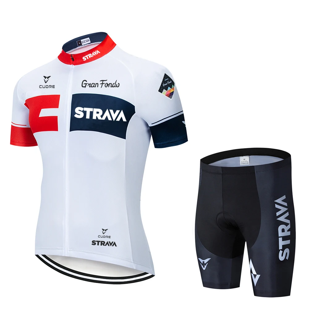 

2021 Pro Team STRAVA Cycling Set Bike Jersey Sets Cycling Suit Bicycle Clothing Maillot Ropa Ciclismo MTB Kit Sportswear
