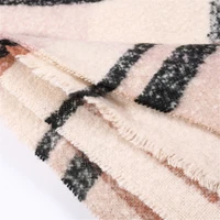Women Plaid Cashmere Scarves Ladies Girl Capes Winter Warm Soft Pashmina Shawls Rectangle Red Wraps Female Woven Pink Long Scarf