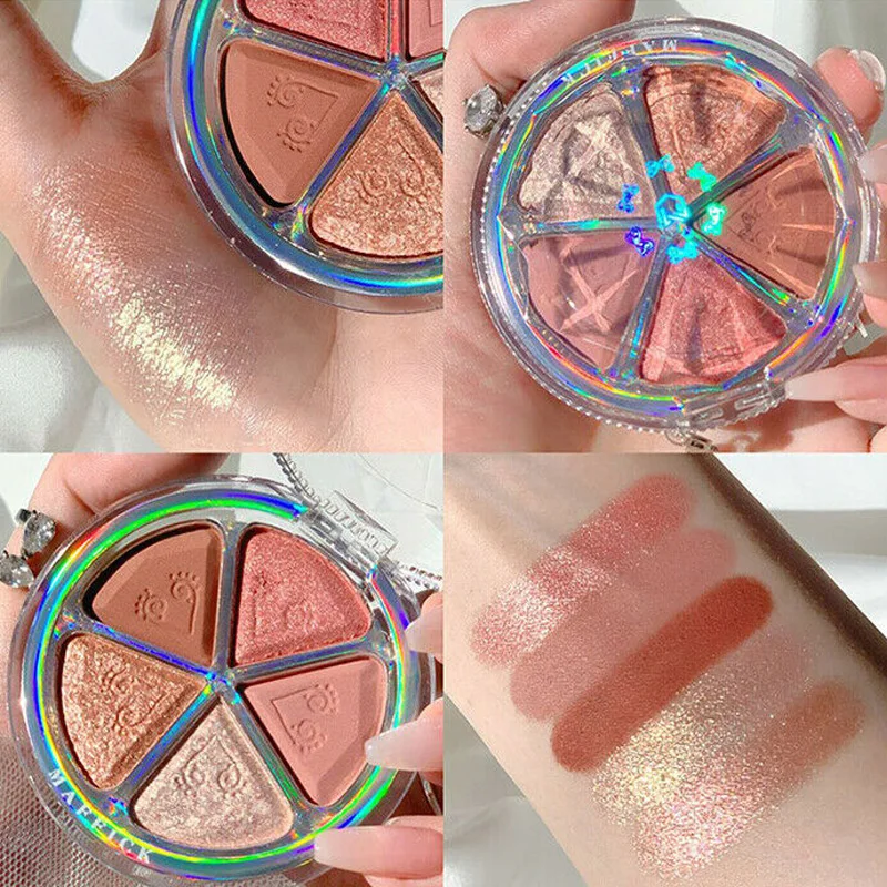 Палитра матовых теней для век лепестков земли румяна рандомная палитра