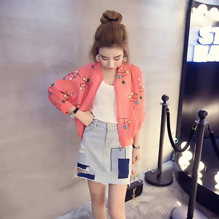 Милая Базовая куртка с защитой от солнца осенняя ветровка уличная тонкая