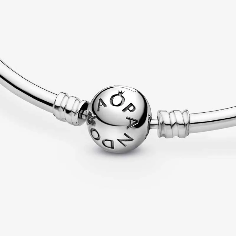 

Pandora bracelet charms silver 925 original Luxury PANDORA Silver Crystal Shinning Love Heart Clasp Charm Bracelet