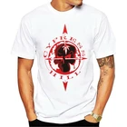 Cypress Hill Мужская футболка с черепом и компасом, белые крутые топы, мужские шорты