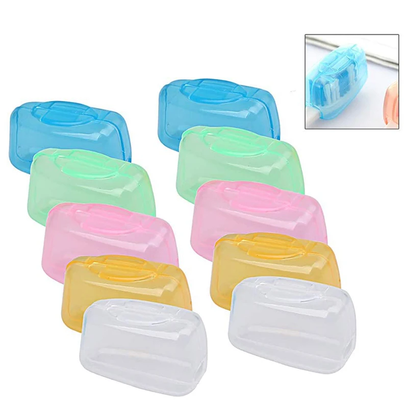 

5Pcs/Set Portable Travel Toothbrush Case Multicolor Sanitary Toothbrush Cover Toothbrush Head Holder Bathroom Accessories