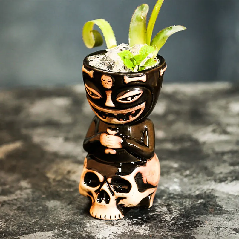 Гавайские кружки Tiki Коктейльная чашка кружка для пива напитков SKULLMug