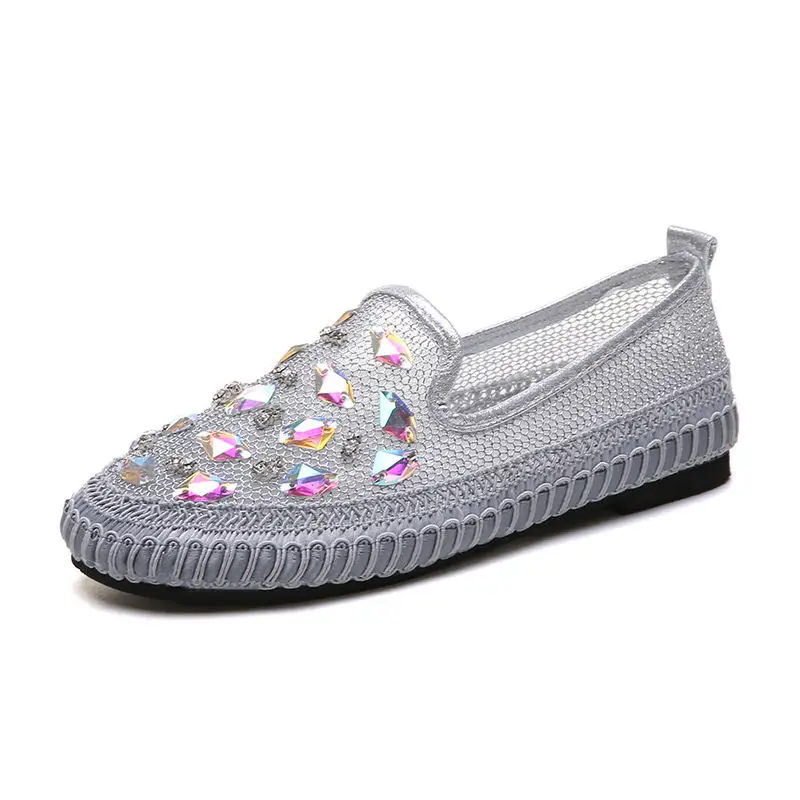 Tennis Shoes For Women Breathable Sneakers 2021 Summer Sports Comfy Jogging Trainers Female Soft Bling Sequins Zapatos De Mujer
