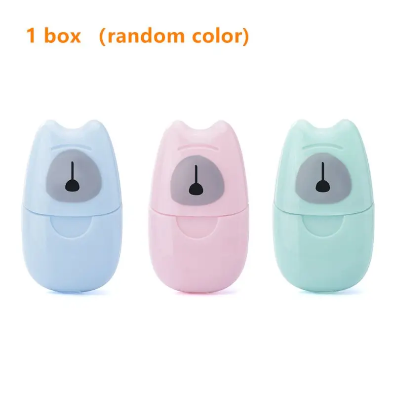 50 шт./компл. портативный одноразовый Мини Открытый Отдых путешествия мыло бумага