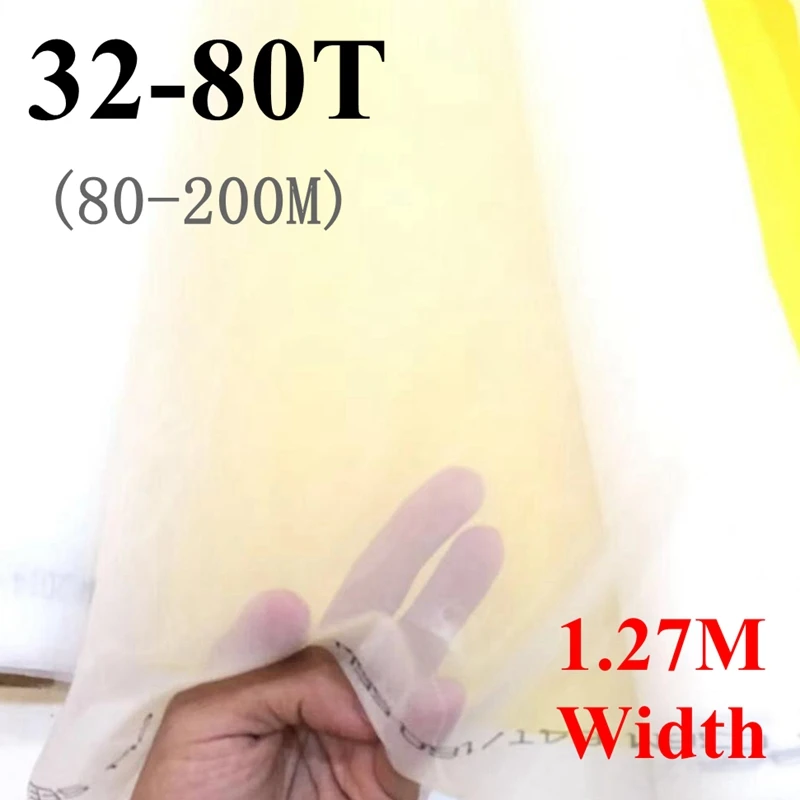 Сетка для трафаретной печати полиэстера ширина 127 см сетка 32T/39T/47T/53T/62T/72T/80T 80 200M 1