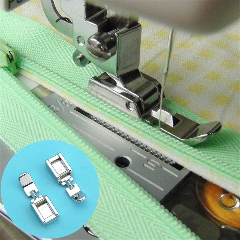 

Zipper Sewing Foot Sewing Machine Zipper Presser Foot Feet for Low Shank Snap