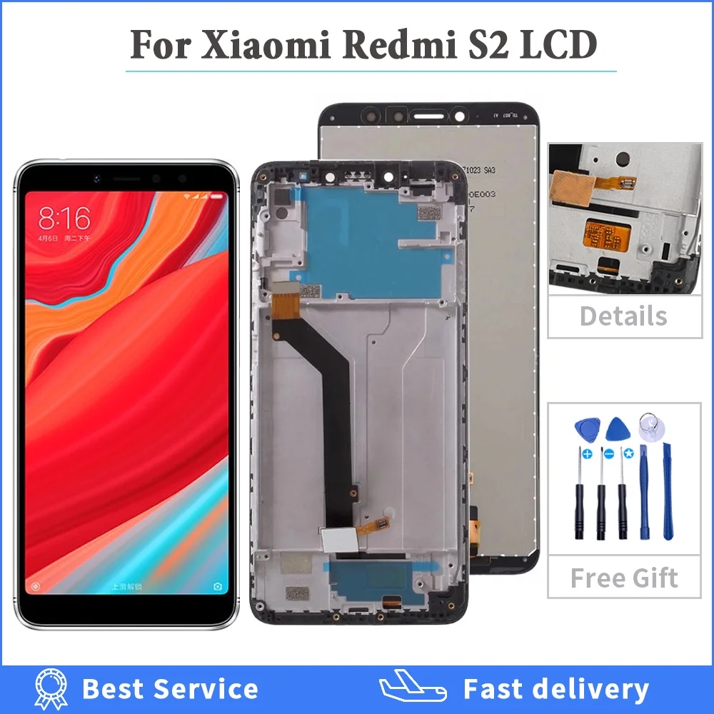 ЖК-дисплей 5 99 дюйма для Xiaomi Redmi S2 с дигитайзером и сенсорным экраном в сборе