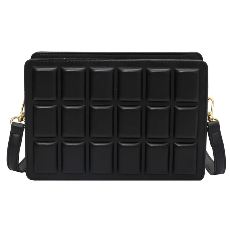 

Luxury Fashion Brand Square Grid PU Leather Ladies Crossbody Shoulder Handbags Beautiful Women 2020 Bags Women Casual