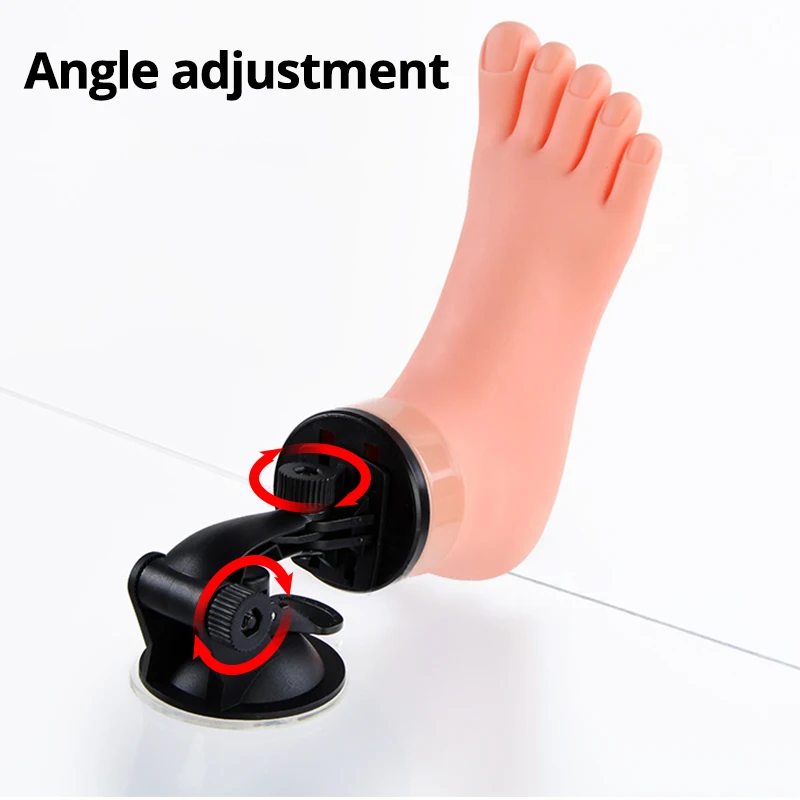 Гибкий пластиковый манекен для ног с ногтями Мягкая Практика педикюр обучение