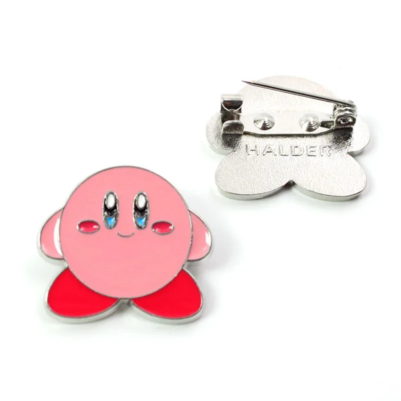 Модная эмалированная брошь в стиле аниме Kirby pin рюкзак джинсовый значок одежда