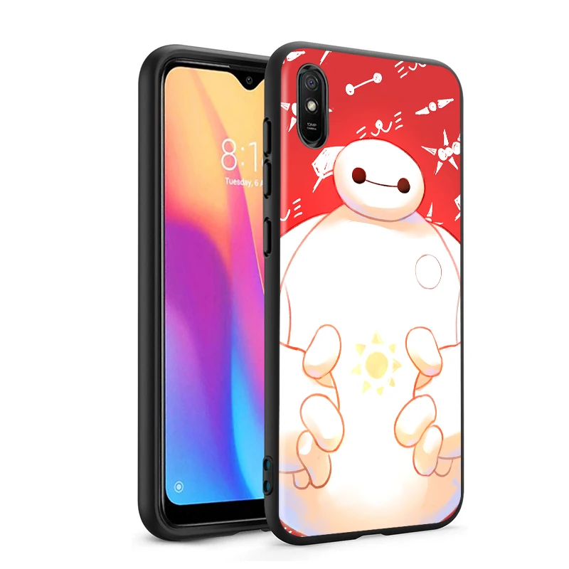 

Big Hero 6 for Xiaomi Redmi 10X Pro 9C 9A 9I 9T 9 GO K30S Ultra K20 8 7 S2 6 5 4X Pro Soft Black Phone Case