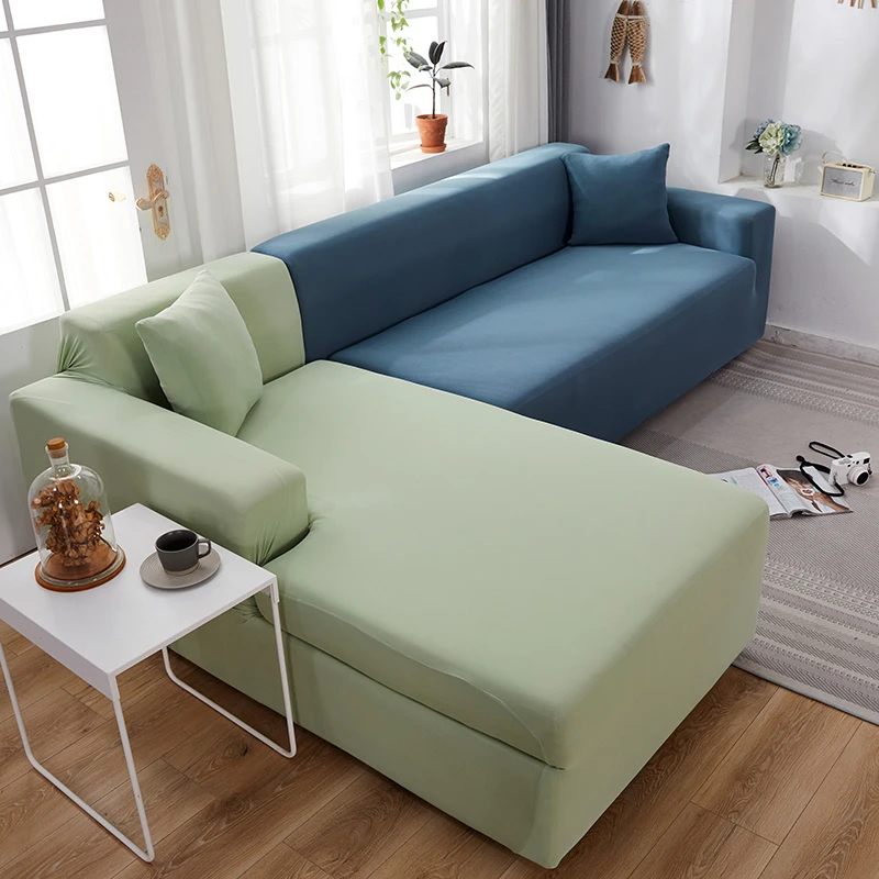 L Форма нужно купить 2 шт. для диванов одноцветное Цвет угловой диван Чехлы