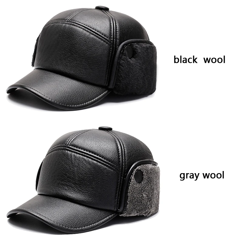 Зимняя бейсболка шапки для мужчин Снэпбэк Кепка отца кепка папы кепки ушанки