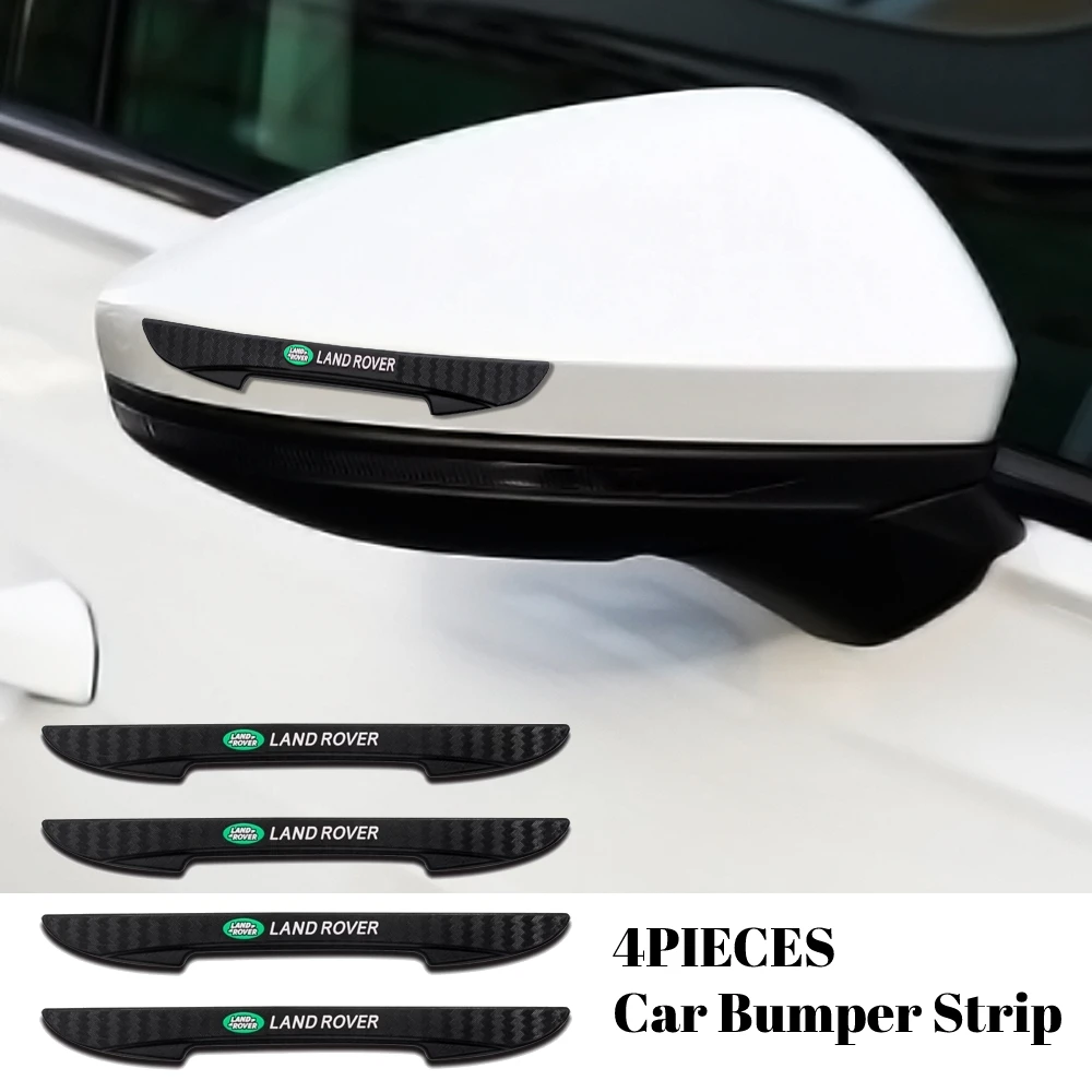 

4Pcs Anti Scratch Rubber Car Door Side Edge Bumper Strip Guards Crash Barriers Sticker For Land Rover Range Discovery Velar