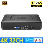 Камера видеонаблюдения NVR с функцией распознавания лица, Ip-рекордер для камер 8, 16, 32 канала, Xmeye, Poe, система видеонаблюдения