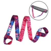 convenient yoga strap sweat adsorbing polyester cotton adjustable stretch yoga mat band for home