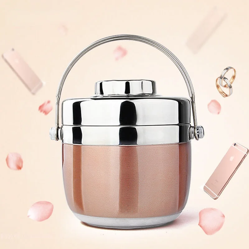 

Japanese Thermal Lunch Box For Kids Picnic Camping Portable Stainless Steel Bento Box Fruits Food Container Storage