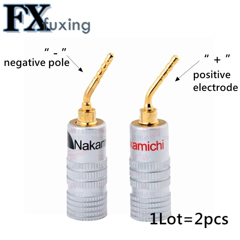 2 шт. мм контрольные выводы вилки типа банан Nakamichi Позолоченные Динамик трос с