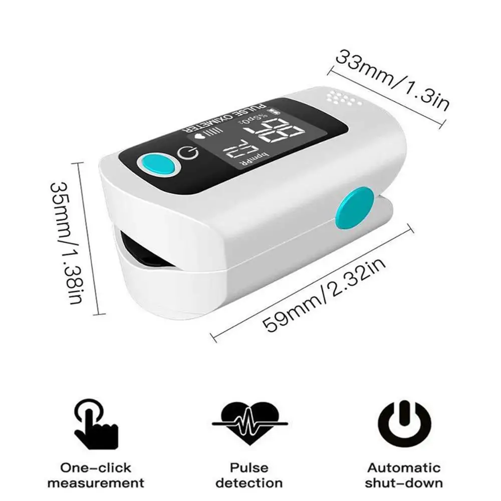 Fingertip Pulse Oximeter Blood Oxygen Saturation SpO2 PR Monitor Rate Measurement Meter Digital Finger Oximetro De Dedo | Красота и