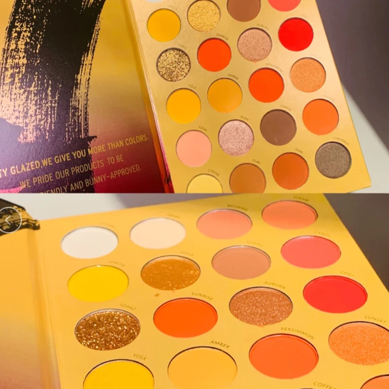 BEAUTY GLAZED 3 in 1 Color Shades 72 Colors BOOK Pressed Powder Eyeshadow Palette Neon Pigments Glitter Eye Shadow Pallete |