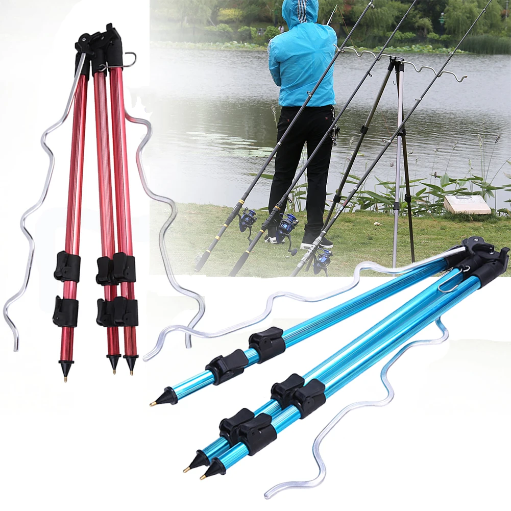 

Telescopic Tripod Bracket Aluminum Alloy Fishing Tripod Holder Night Fishing Light Bracket Fishing Rod Support