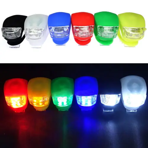 Прочный задний фонарь передний свет силикагель 7 цветов габаритные огни для велосипеда портативный USB Перезаряжаемый светодиодный водонепроницаемый открытый