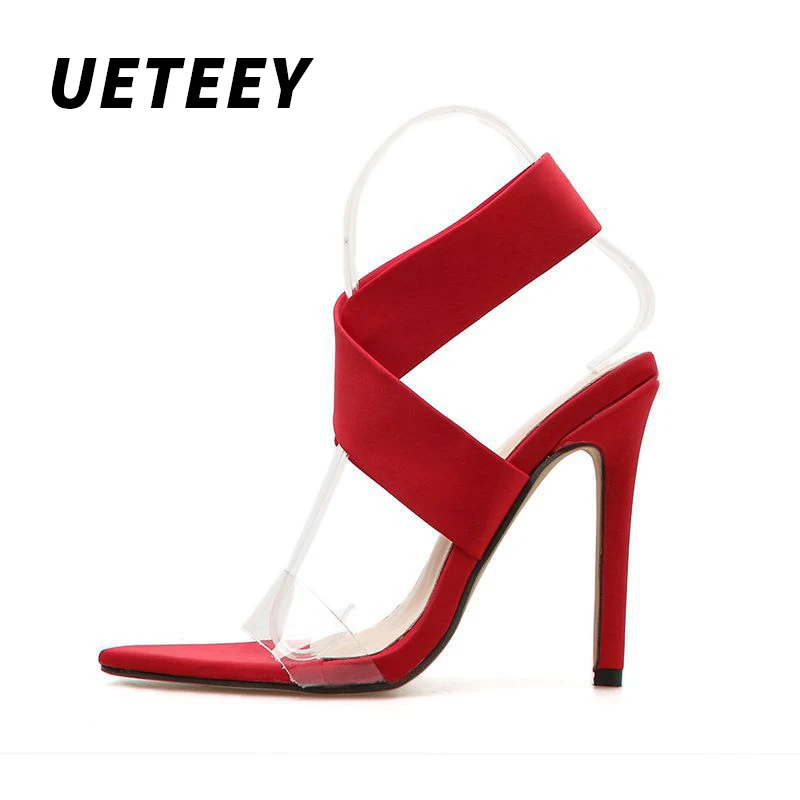 Соблазнительные женские туфли UETEEY на очень высоком каблуке с острым носком
