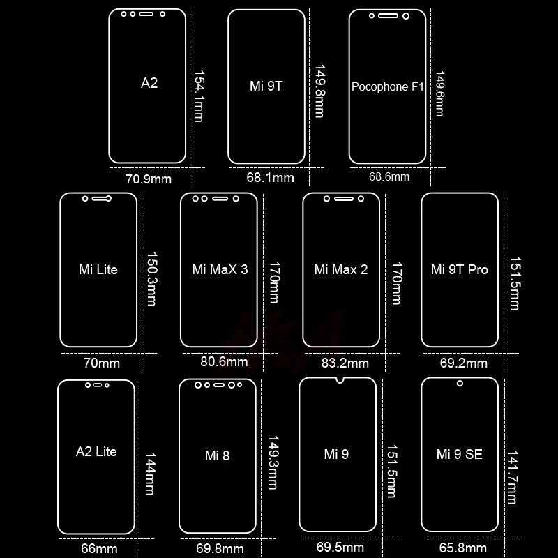 Закаленное стекло для Xiaomi Mi 9 SE 8 Lite Защита экрана 9T A2 A3 Pocophone F1 MAX 3 2 стекло|Защитные