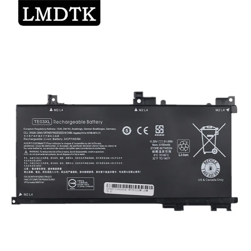 

LMDTK New TE03XL Laptop Battery For HP OMEN 15 TPN-Q173 HSTNN-UB7A 15-Bc011TX Bc012TX Bc013TX Bc014TX Bc015TX AX017T