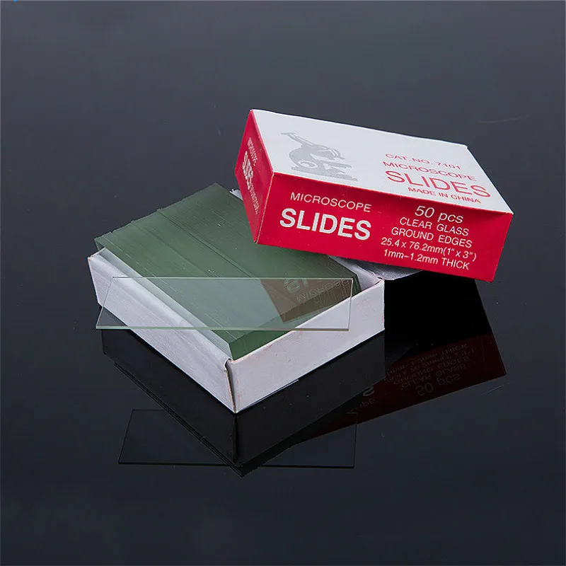 Микроскоп слайды прозрачное стекло заземляющие края квадратная крышка для роста
