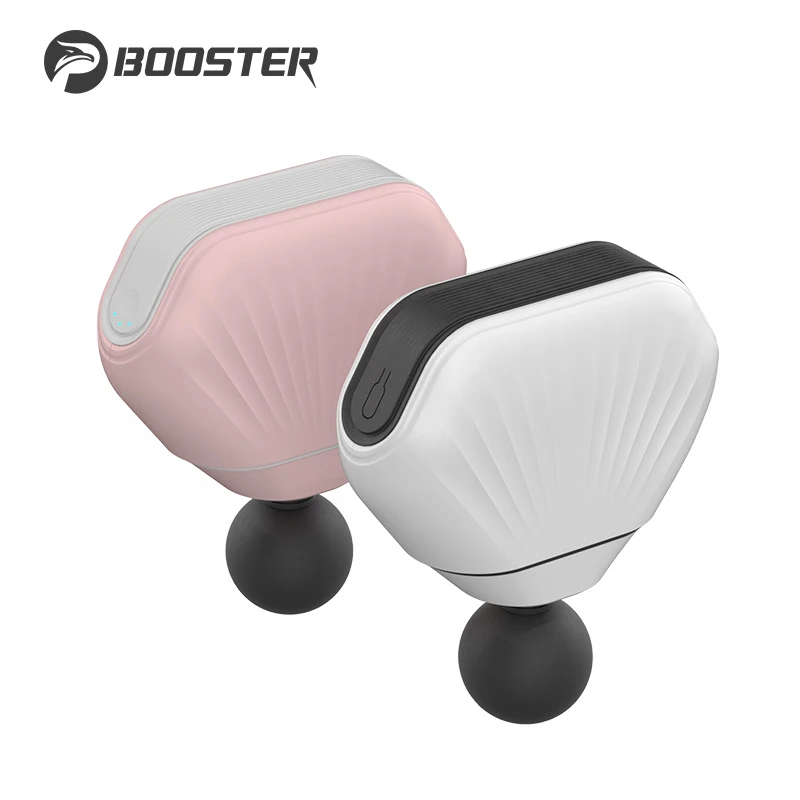 Booster MINI Scallop Electric Massage Gun Deep Tissue Percussion Body Handheld Massager for Fitness Pain Relief Relaxation Tool