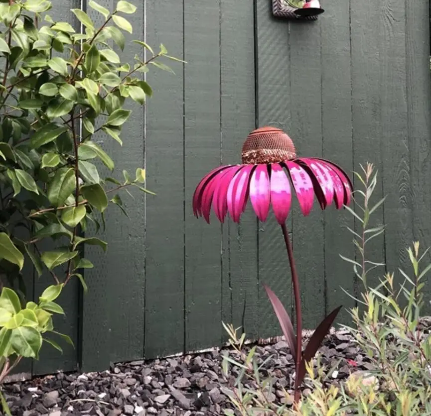 

New metal flower feeder Garden feeding bird hummingbird feeder 2 piece