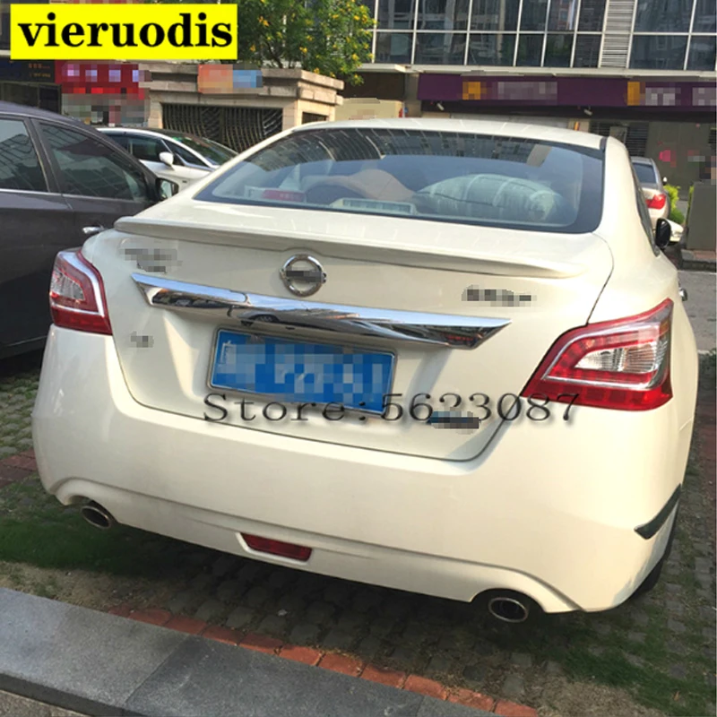 

For nissan teana/altima 2013 2014 2015 car decoration unpainted rear spoiler high quality ABS material roof tail wing