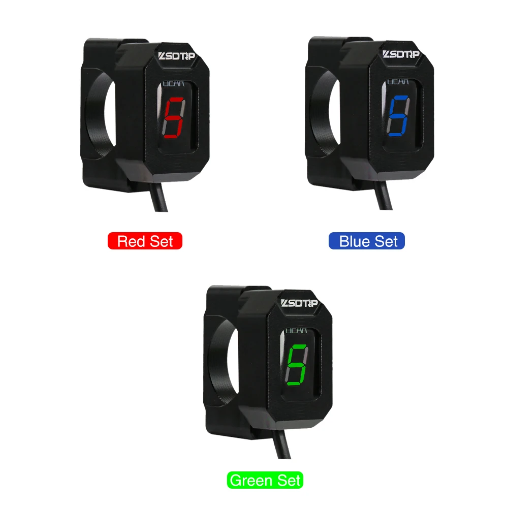 

ZSDTRP Motorcycle LCD 1-6 Level Gear Indicator Digital Gear Meter for Suzuki GSX-R1000 GSX1400 SV650 SV1000 DL650 DL1000