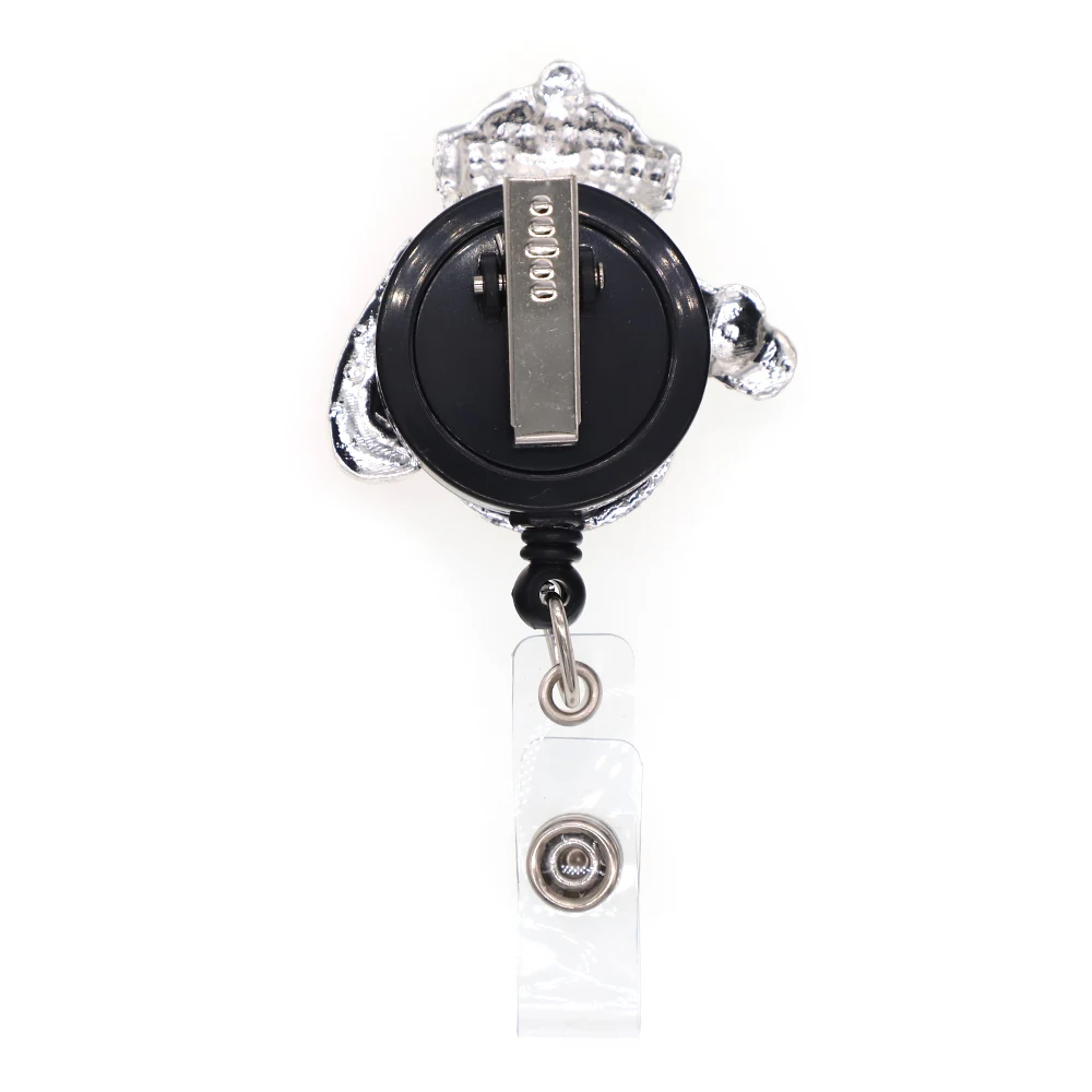 Новый серебряный значок в виде снеговика катушки Рождественский стиле медсестры