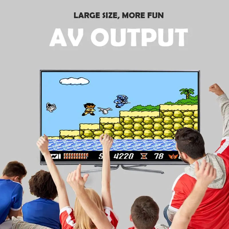 Классическая 8 битная домашняя игровая мини консоль PS1 для двух игроков в стиле