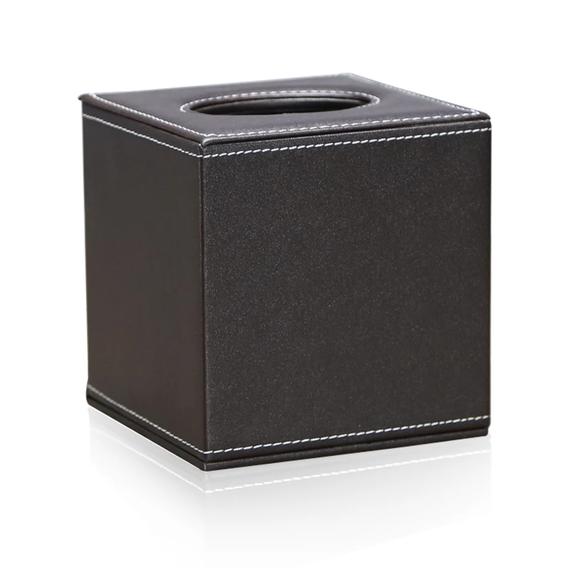 ПУ модная классическая квадратная Коммерческая кожаная коробка для ткани | Дом и