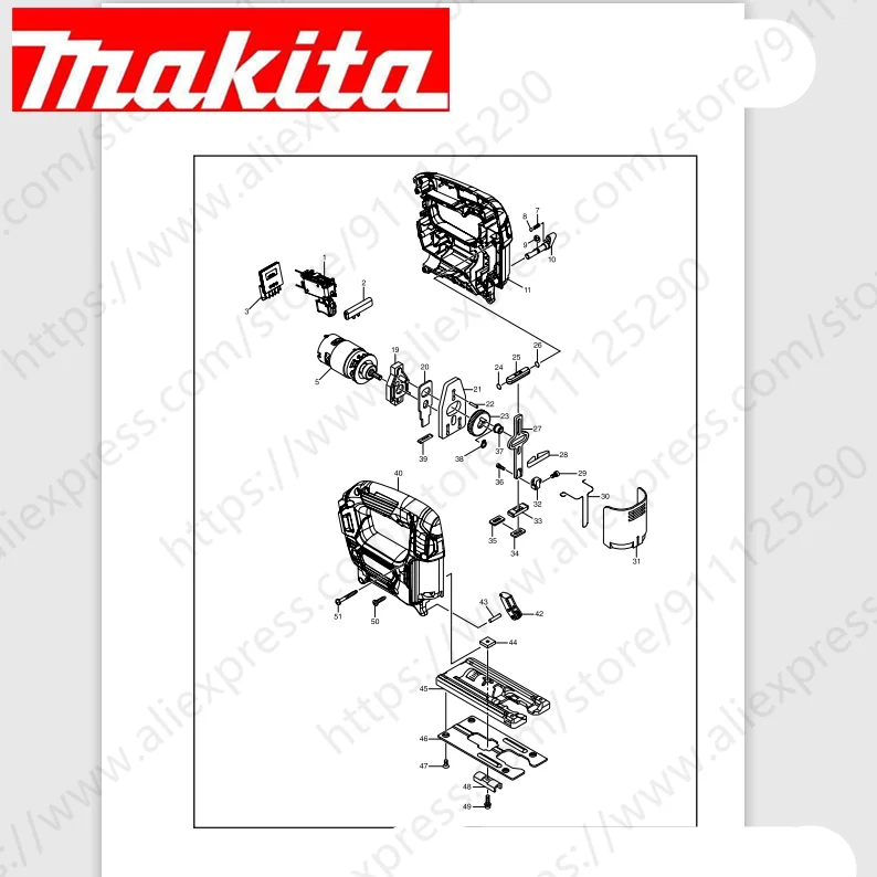 

Maktia for JV101D Rotor switch stator handle housing bearing Spindle gear (Consult customer service)