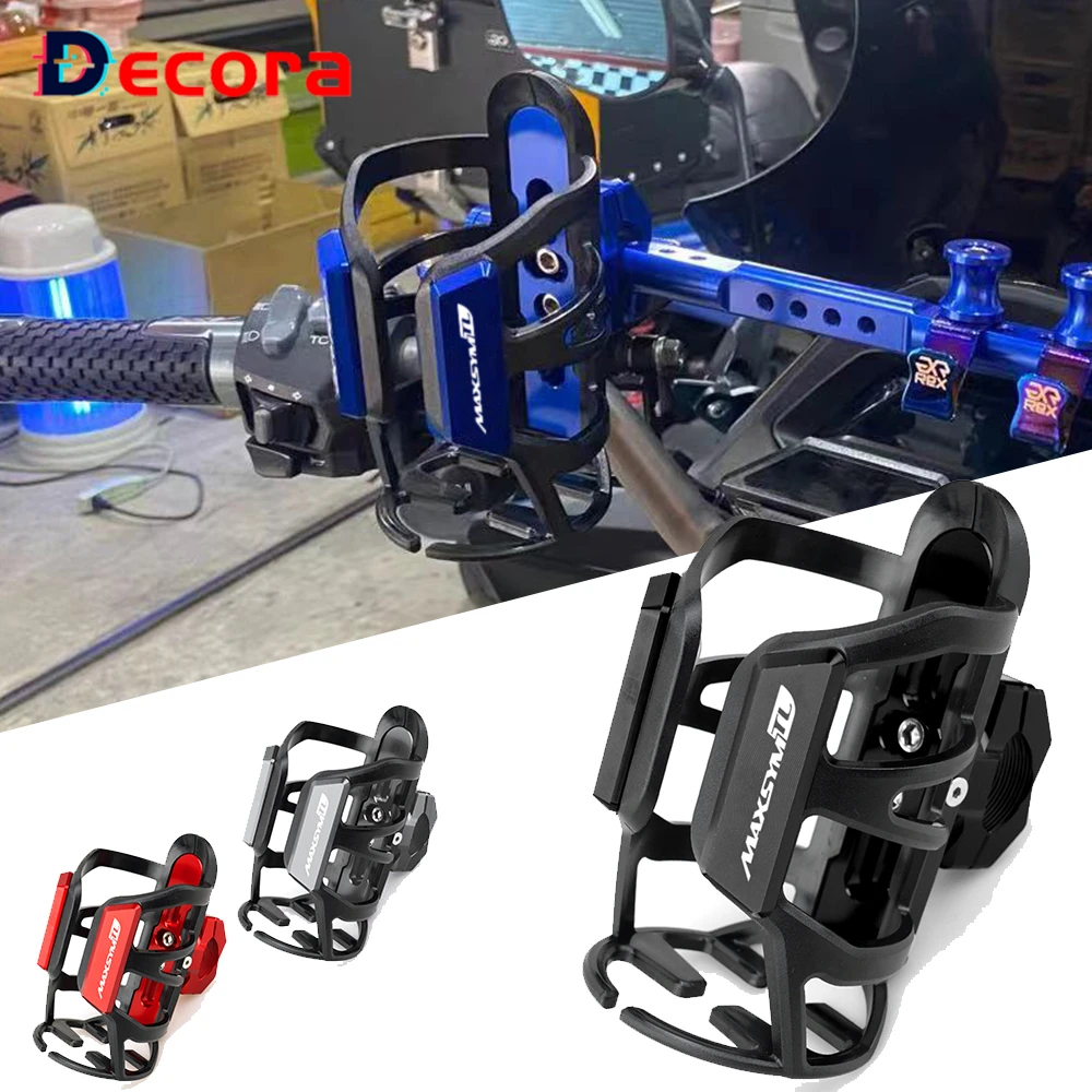 

For SYM MAXSYM TL 500 Maxsym TL500 MAXSYMTL Hot Deals With Logo Motorcycle Beverage Water Bottle Drink Cup Holder Mount