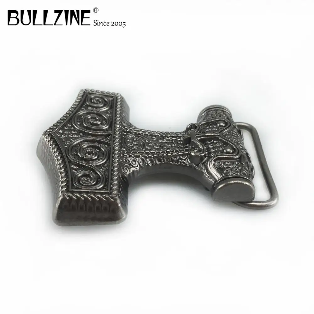 Оптовая продажа ремень Bullzine из цинкового сплава Mjolnir пряжка для ремня THORSHAMMER VIKING