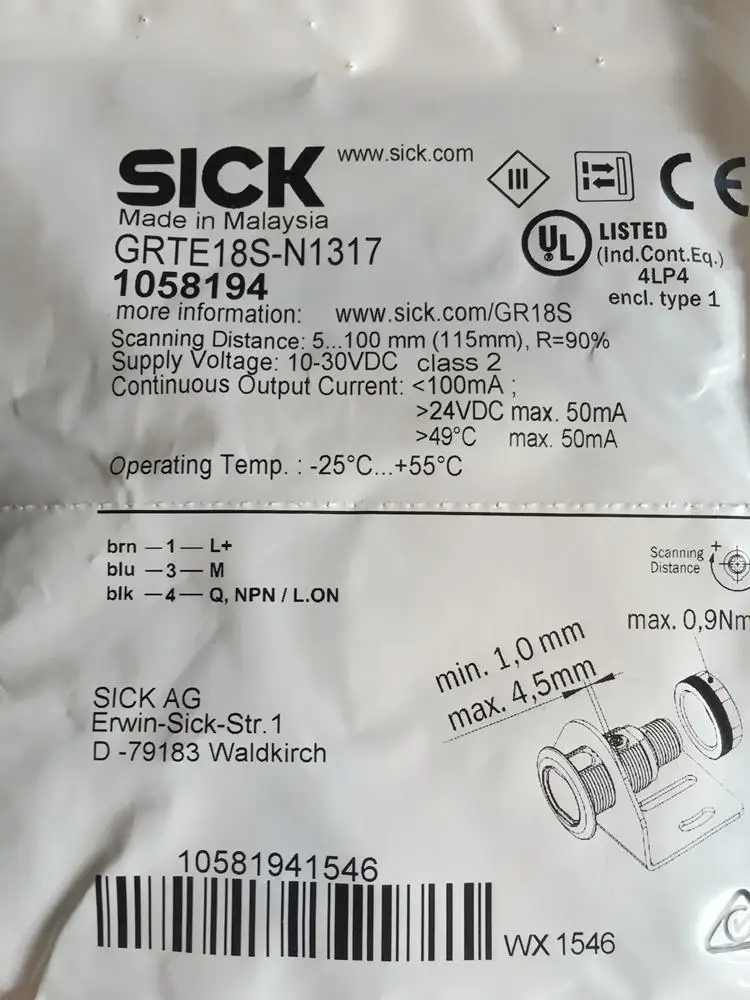 brand new original SICK photoelectric switch GRTE18S-N1317 GRTE18S-N1347 | Инструменты