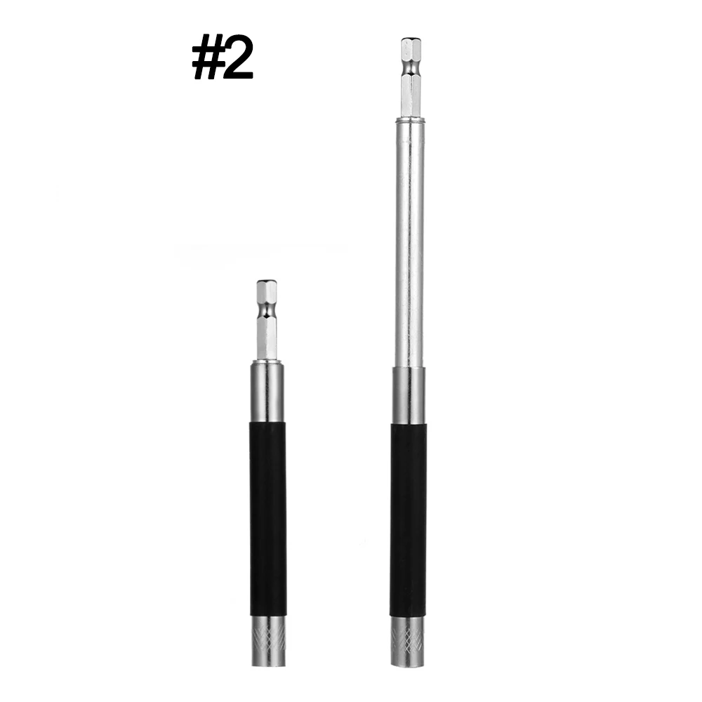 120mm 80/120/140mm Magnetic Quick Release Screwdriver Bit Holder Conversion Telescopic Electric Drill Extension 1/4" Hex Shank for Rep - Цвет: 120mm