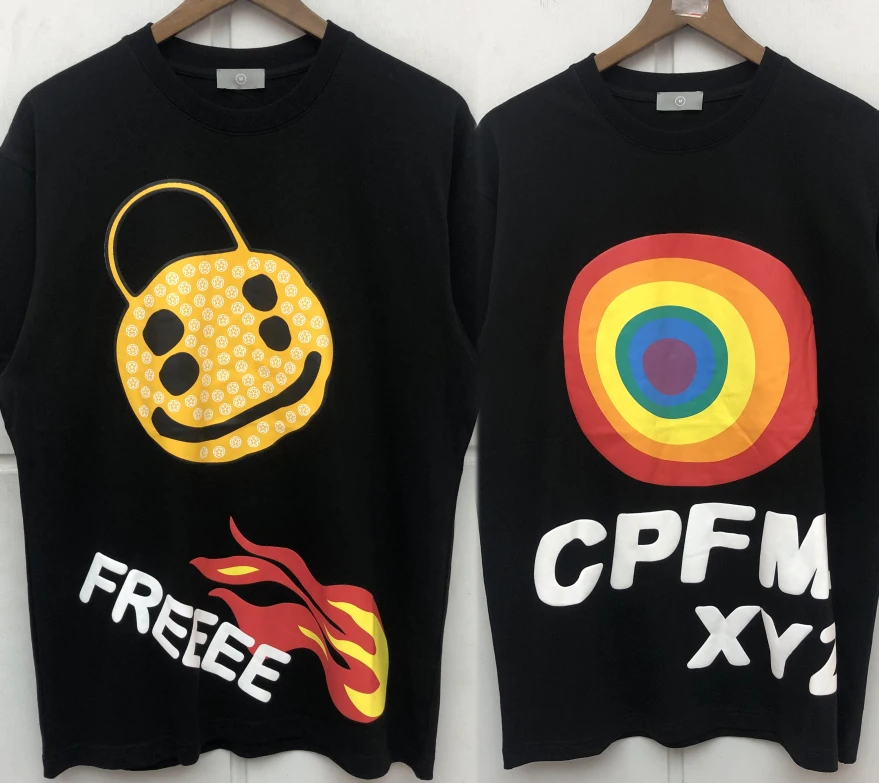 

Футболка CPFM.XYZ Kanye, футболка CPFM с изображением кактуса, растения, блошиного рынка, футболки с принтом лица и логотипа