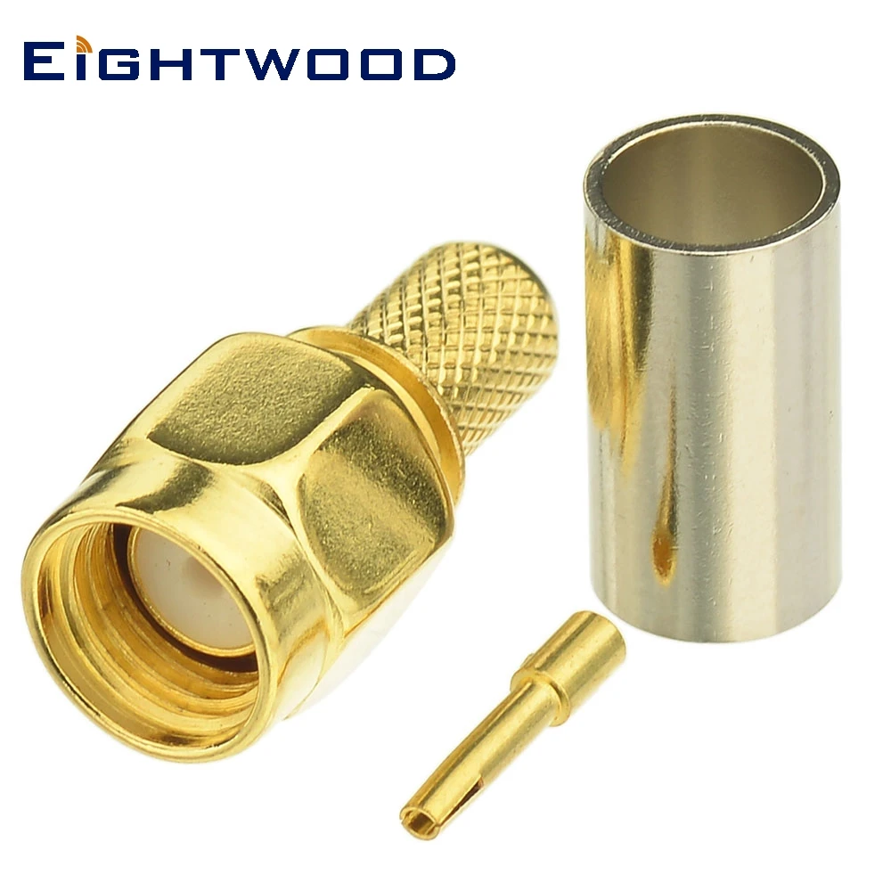 Eightwood 5 шт. RP SMA разъем (гнездо) радиочастотный коаксиальный соединитель Адаптер