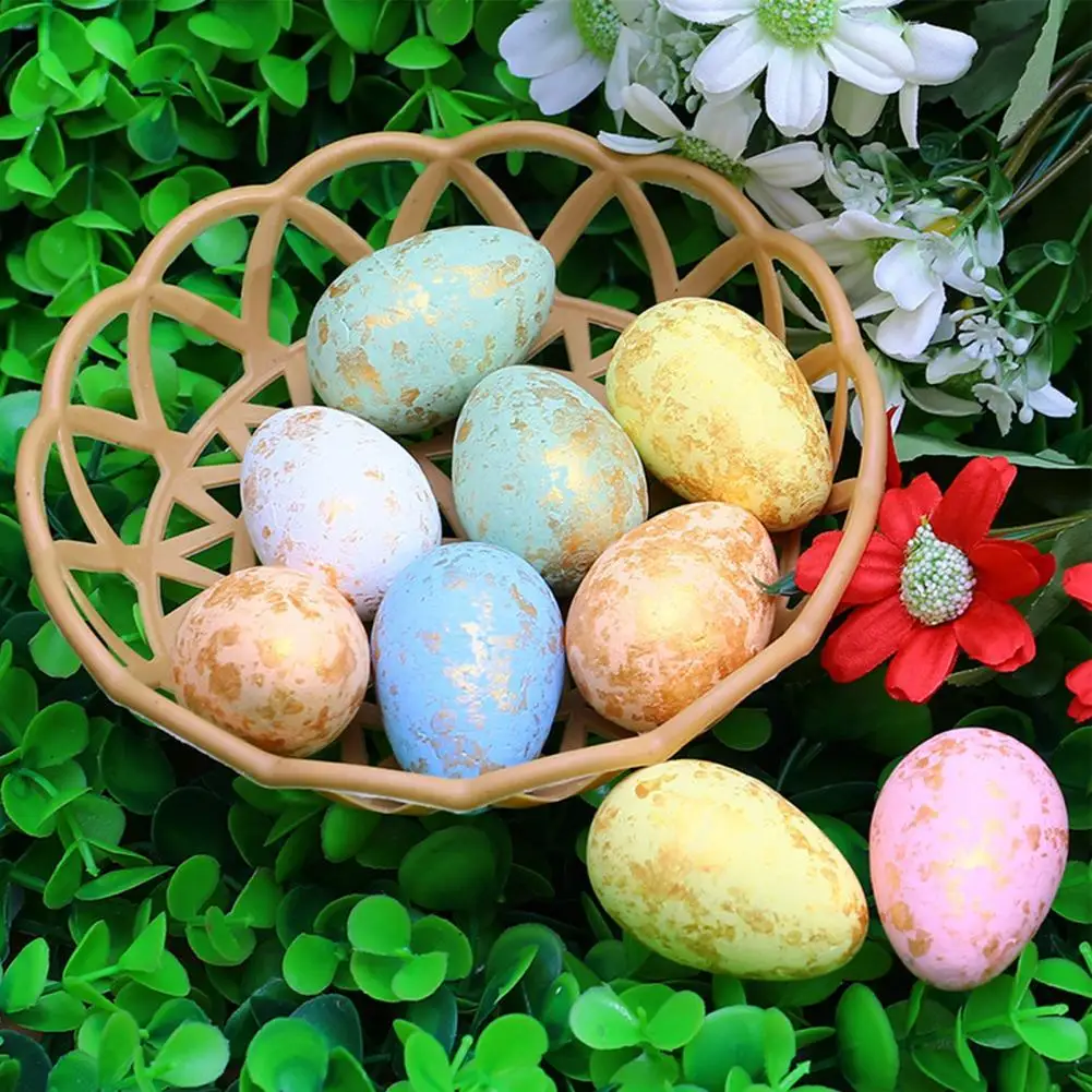

1 Set Vivid Festive Touch Artificial Easter Egg Polystyrene Styrofoam Beautiful Simulation Easter Egg for Party