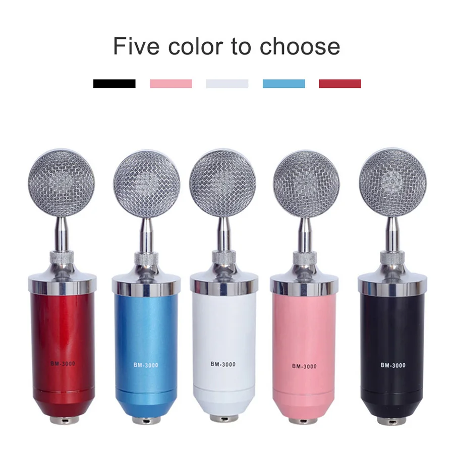 

MAMEN Professional Recording Microphone With Shock-proof Frame Cardioid Microfone Kits for Computer Karaoke Condenser Microfono